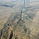 A section of the San Andreas Fault on the Carrizo Plain in California.